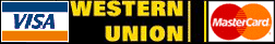 Place your wagers by Credit Card or Western Union deposit.